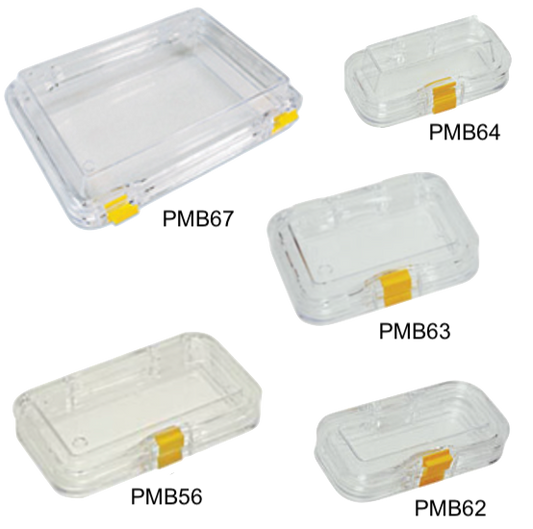 Rectangular Plastic Membrane Boxes - double hinged