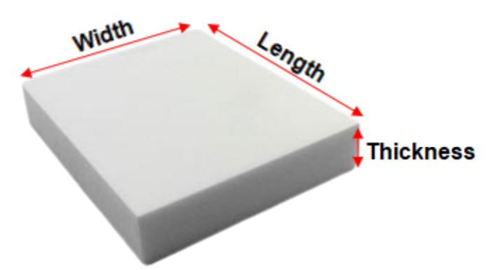 Zirconia Substrates -Square and Rectangular