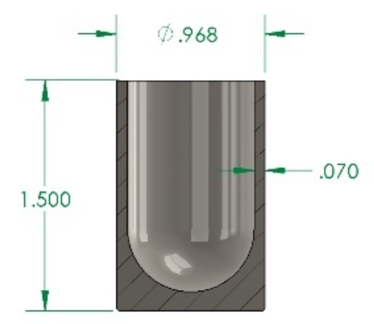 Crucible - Model C5-BNC-CL