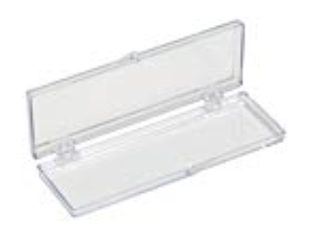 Box Dimension 9.5 x 3 x 0.64 cm - Clear box