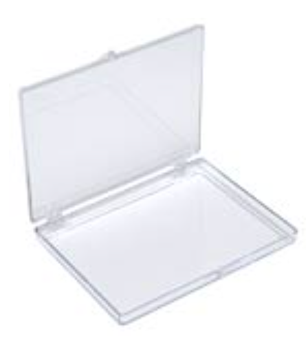 Box Dimension 11.7 x 8.9 x 0.64 cm- Clear box