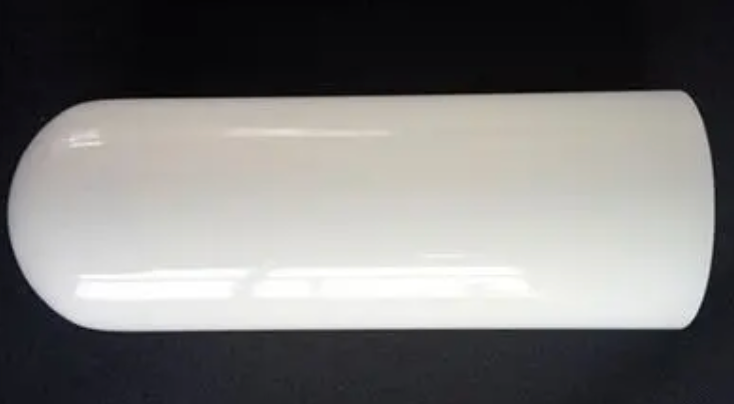 Quartz Round Closed Tube - Milky