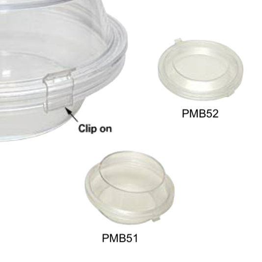 Round Plastic Membrane Boxes - press together