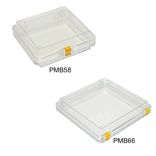 Square Plastic Membrane Boxes - double hinged