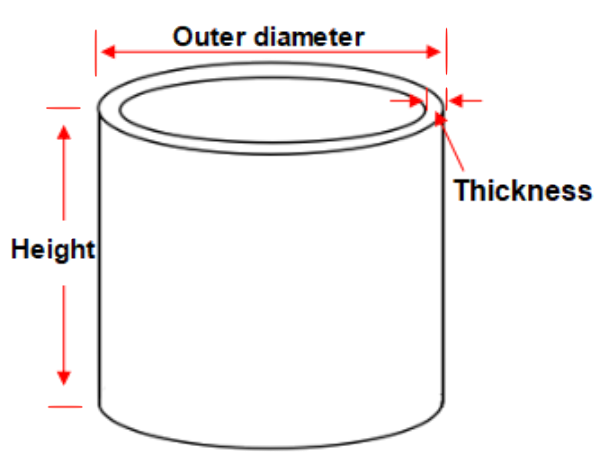 AlN Crucible - Cylindrical
