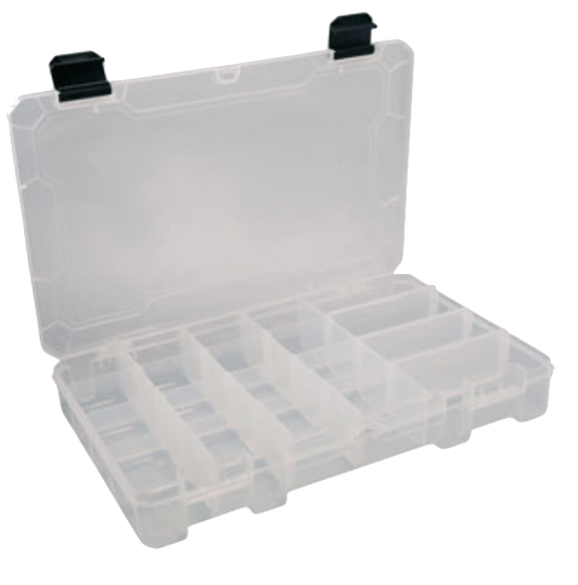 Box with 5 compartments and adjustable dividers