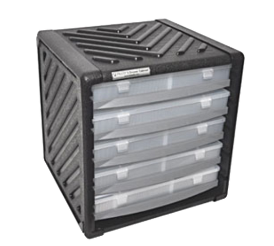 5 Drawer Storage Cabinet with boxes