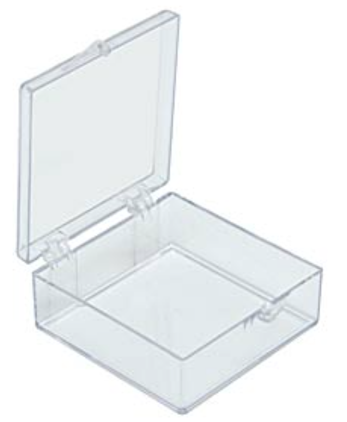 Box Dimension 5.1 x 5.1 x 1.9 cm - Clear box