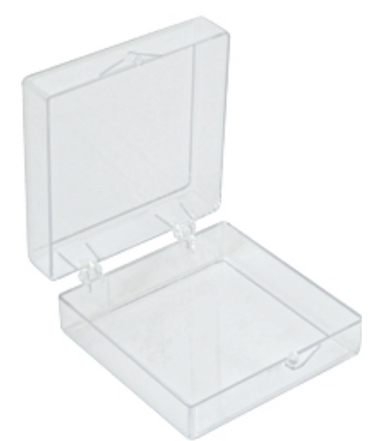 Box Dimension 6.5 x 6.5 x 2.5 cm - Clear box