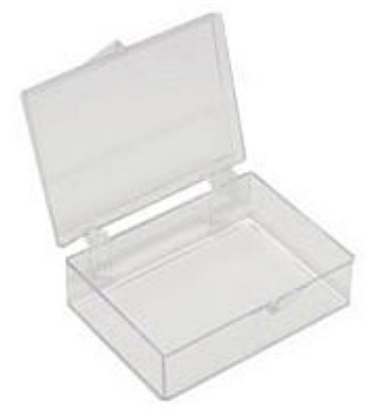 Box Dimension 8.9 x 6.5 x 2.5 cm - Clear box