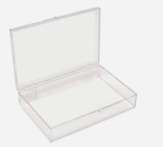 Box Dimension 17.7 x 12.7 x 2.5 cm - Clear box