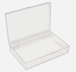Box Dimension 18.7 x 12.4 x 3.8 cm - Clear box