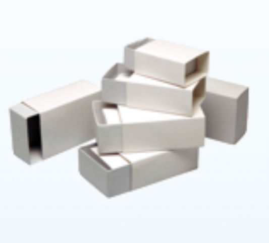 PE1239-2 White Cardboard Slide Box Small